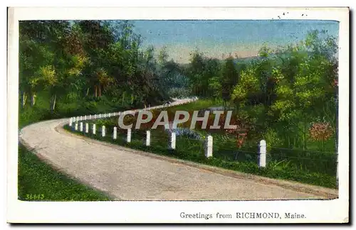 Cartes postales Greetings From Richmond Maine