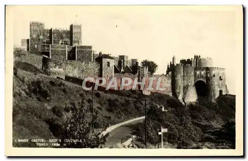 Ansichtskarte AK Dover Castle Keep & Constable Tower From W