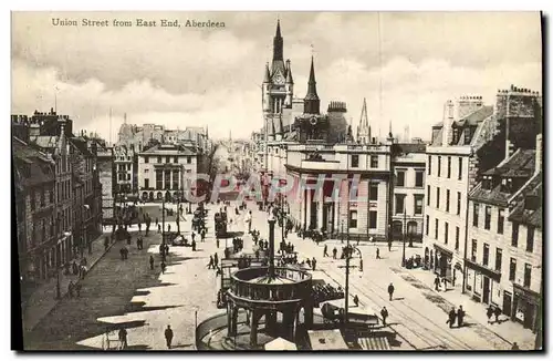 Cartes postales Union Street From East End Aberdeen