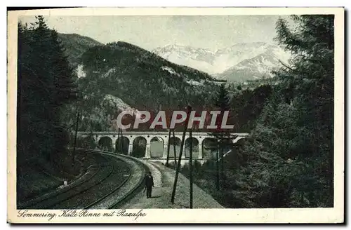 Cartes postales Semmering Kalte Rinne Mit Raxalpe