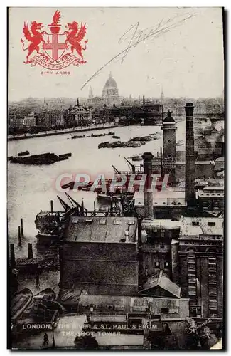 Cartes postales London The River St Paul&#39s From The Hot Tower