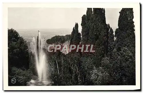 Cartes postales Tivoli Villa D'Este Fontana Del Bicchierone E Cipressi