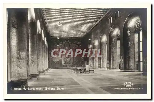 Cartes postales Stockholm Stadshuset Gyllene Salen