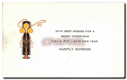 Ansichtskarte AK With Best Wishes For A Merry Christmas And A Very Happy New Year Huntly Gordon