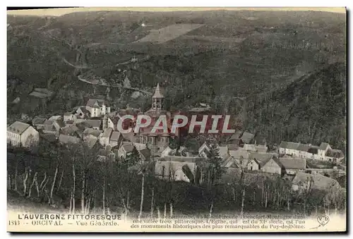 Cartes postales L&#39Auvergne Fittoresque Orcival Vue Generale