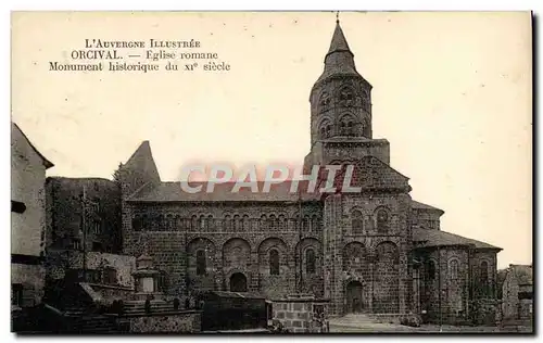 Ansichtskarte AK L&#39Auvergne Illustree Orcival Eglise Romane Monument Historique