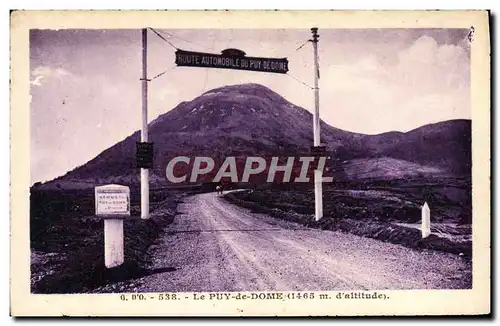 Cartes postales Le Puy De Dome Route automobile du Puy de Dome