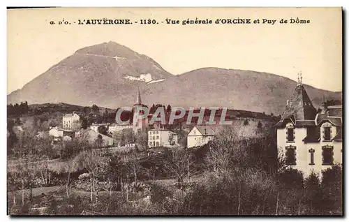 Cartes postales L&#39Auvergne Vue Generale d&#39Orcine Et Puy De Dome