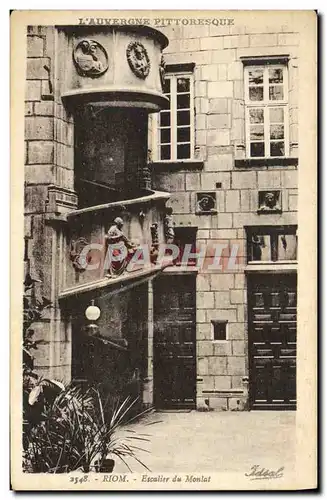 Cartes postales Riom Escalier Du Monlat