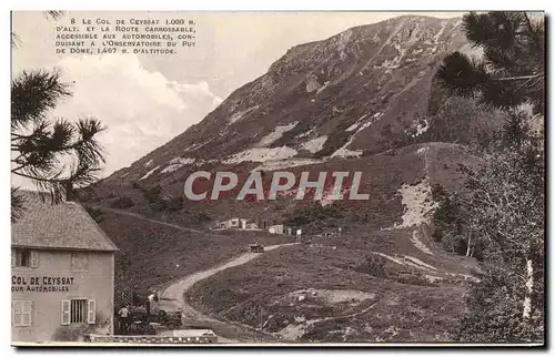 Cartes postales Le Col De Ceyssat Et La Route Carrossable (bonne animation)