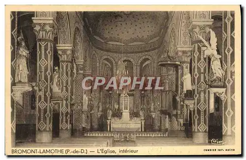 Ansichtskarte AK Bromont Lamothe L&#39Eglise Interieur