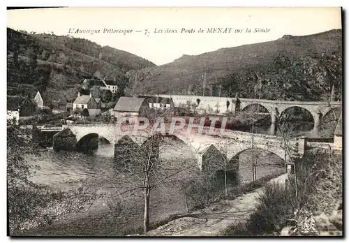 Cartes postales L&#39Auvergne Pittoresque Les Deux De Menat Sur La Sioule