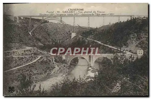 Cartes postales L&#39Auvergne Garabit Vue Generale Du Viaduc