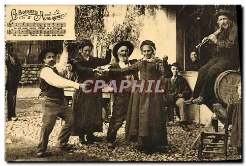 Cartes postales La Bourrelo Aubergno Folklore