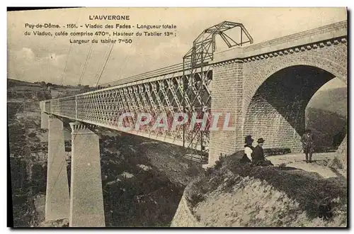 Cartes postales L&#39Auvergne puy de Dome Viaduc des Fades