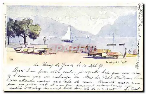 Cartes postales Ouche le port Illustrateur Carte 1898 Peche Pecheur