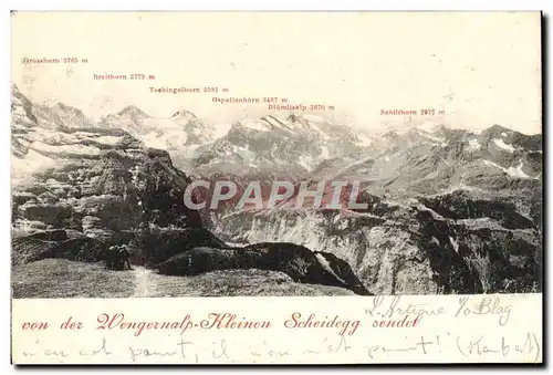 Cartes postales Wengernalp Kleinen Scheidegg