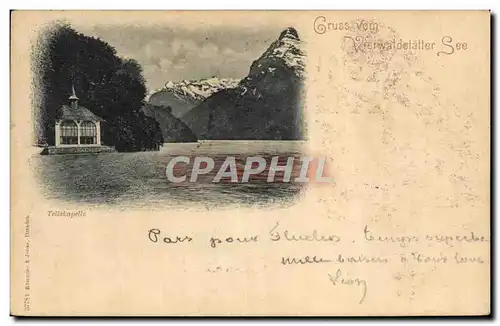 Cartes postales Gruss Vom Vielvaldstatter See Tellskapelle
