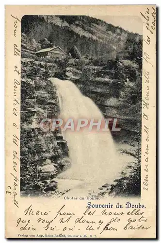 Cartes postales Souvenir du Doubs Chutes du Doubs Carte 1898