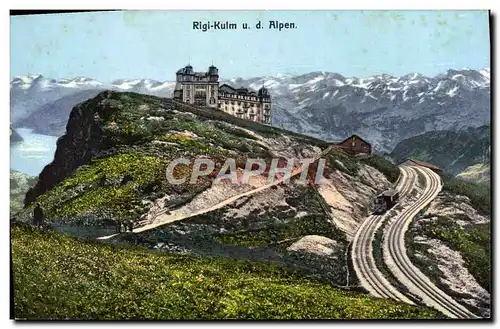 Cartes postales Rigi Kulm u d Alpen