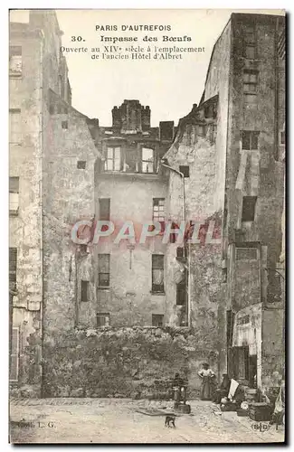 Cartes postales Paris D&#39Autrefois Impasse des Boeufs