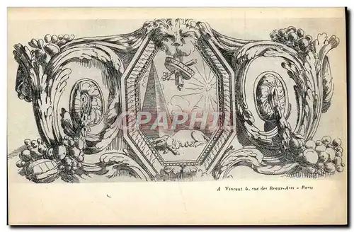 Cartes postales Fantaisie Decor antique