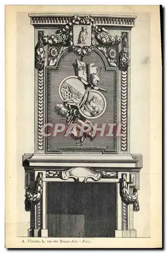 Cartes postales Fantaisie Decor antique Agneau