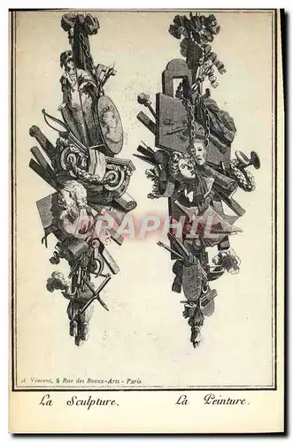 Cartes postales Fantaisie Decor antique