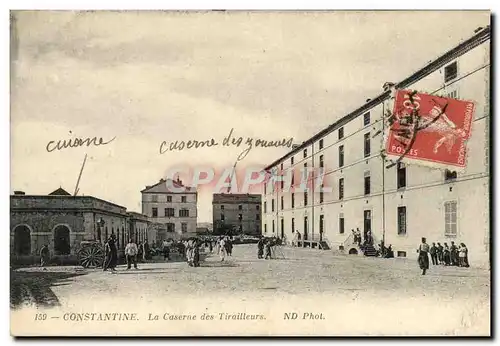 Cartes postales Constantine La Caserne des Tirailleurs Militaria Zouaves