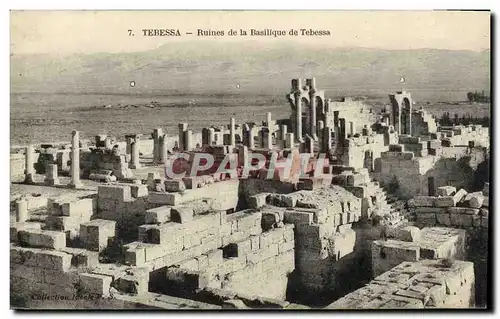 Cartes postales Tebessa Ruines de la Basilique de Tebessa