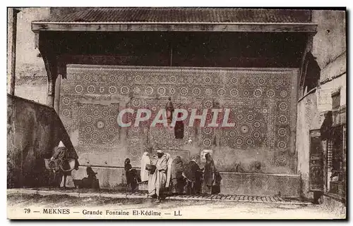 Cartes postales Meknes Grand Fontaine Et Kedime