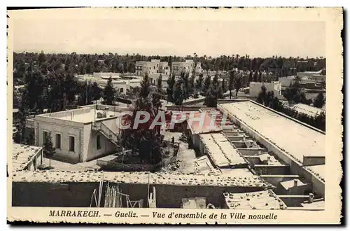 Cartes postales Marrakech Gueliz Vue d&#39Ensemble de la Ville Nouvelle