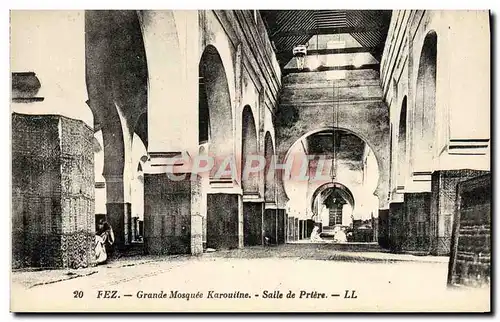 Cartes postales Fez Grande Mosquee Karouitne salle de Priere