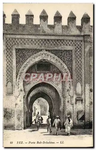 Cartes postales Fez Porte Bab Dekakene