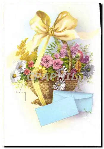 Cartes postales Fantaisie Fleurs