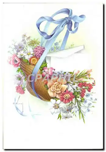 Cartes postales Fantaisie Fleurs