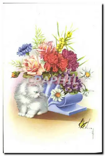 Cartes postales Fantaisie Chat Chaton