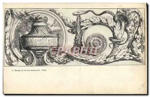 Cartes postales Decor antique Serpent