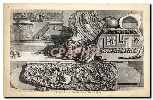 Cartes postales Fantaisie Decor antique