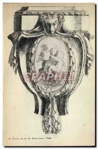 Cartes postales Fantaisie Decor antique