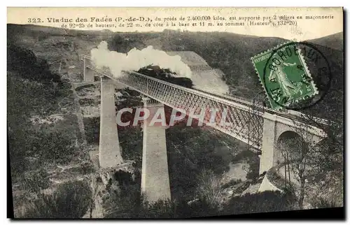 Cartes postales Viaduc des Fades Train a vapeur