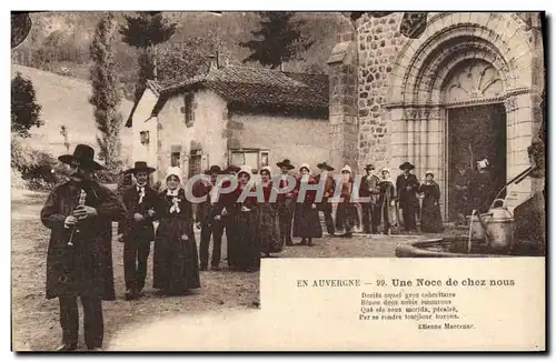 Cartes postales En Auvergne Une Noce De Chez Nous Folklore