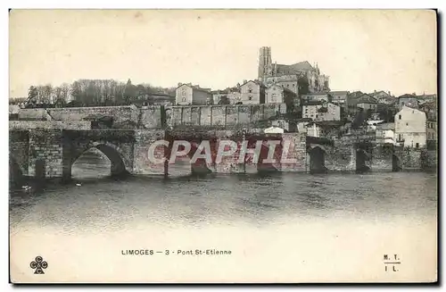 Cartes postales Limoges Pont St Etienne