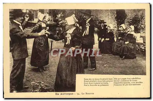 Ansichtskarte AK En Auvergne La Bourree Folklore