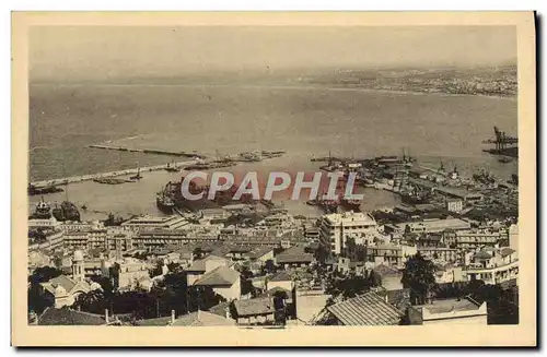 Cartes postales Alger Entree Du Port De l&#39Agha Et La Baie d&#39Alger