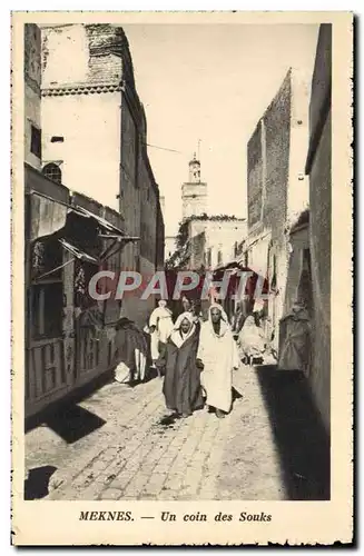 Cartes postales Meknes Un Coin Des Souks