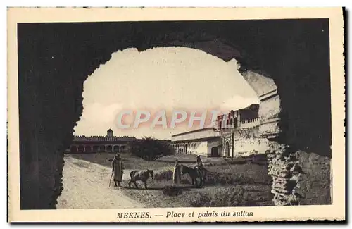 Cartes postales Meknes Place Et Palais Du Sultan