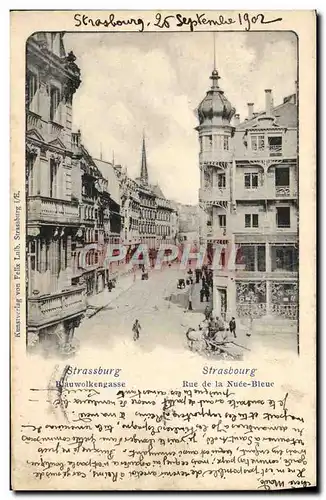 Cartes postales Strasbourg Rue De la Nuee bleue