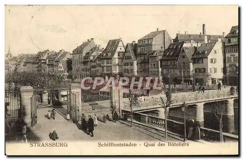 Cartes postales Strassburg Quai Des Bateliers