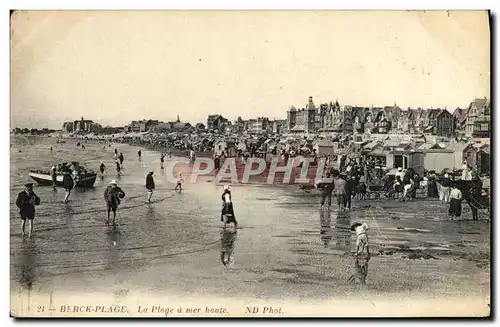 Cartes postales Berck Plage La Place A Mer Haute